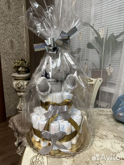 Торт из памперсов на выпеску