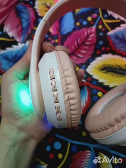 Детские наушники безпроводные кот