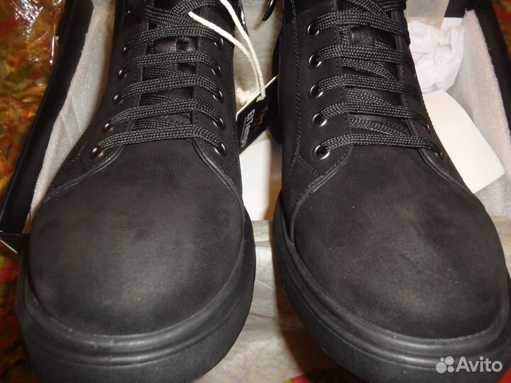 Ботинки зимние El Tempo,черные,нубук/байка,новые