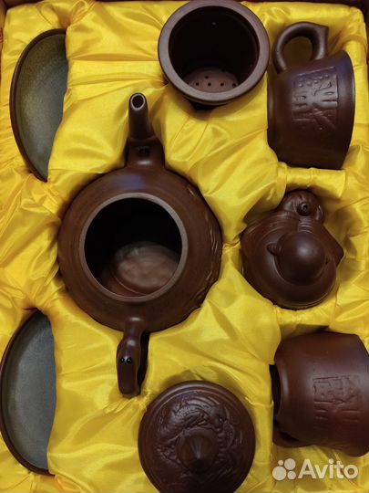 Сервиз чайный из глины