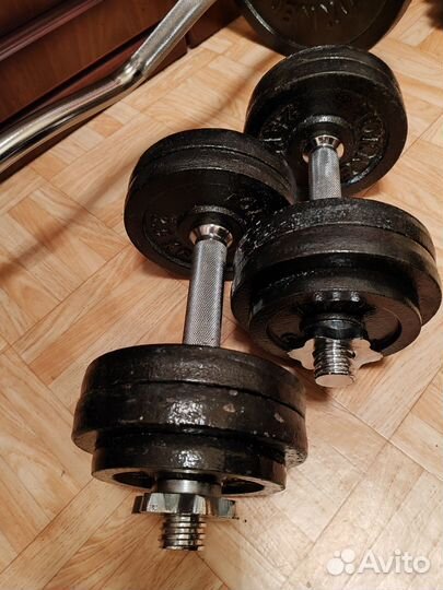 Гантели разборные Торнео по 15 кг