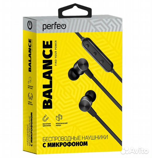 Perfeo BT наушники внутриканальные balance