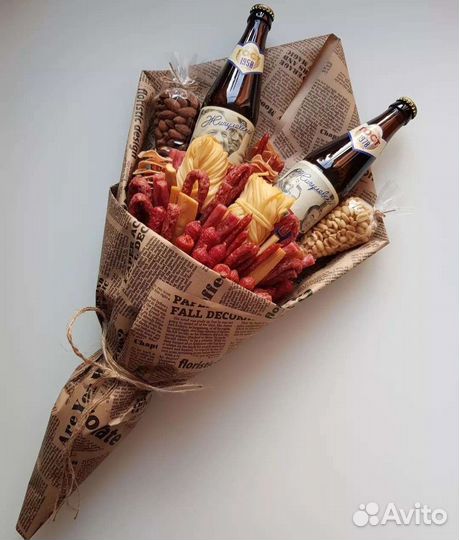 Мужской букет, съедобные букеты