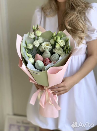 Букет из клубники в шоколаде