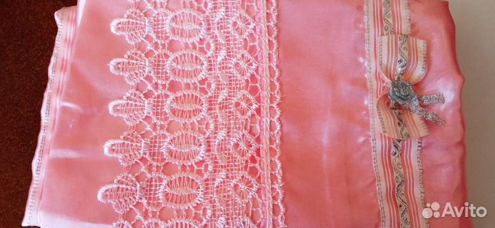 Шикарный атласный комплект Евробелья