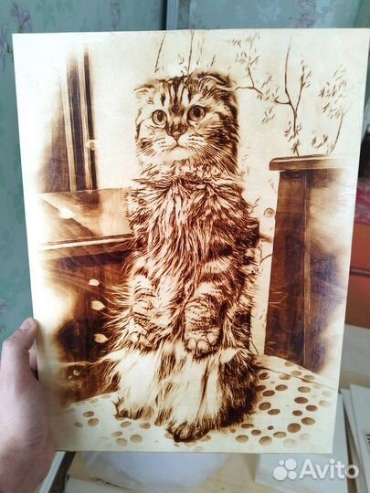 Выжигание портретов на дереве по фото