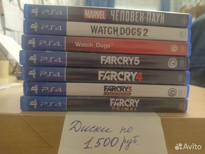 Диски на приставку ps4