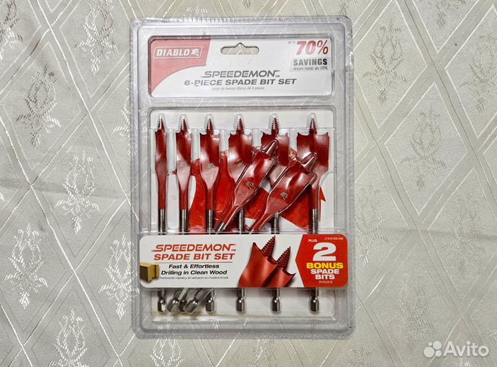 Набор перьевых сверл Diablo Freud 8шт DSP2920-S6+2