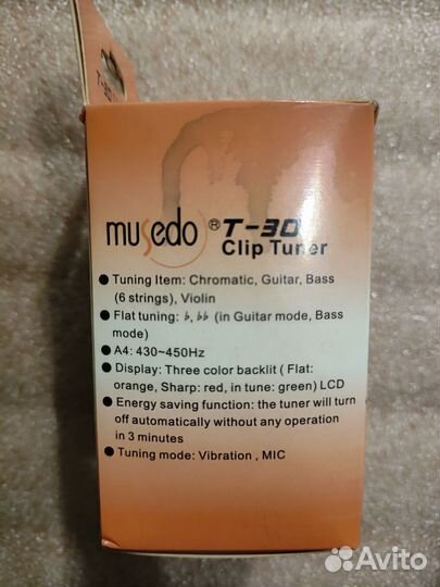 Гитарный тюнер musedo t-30