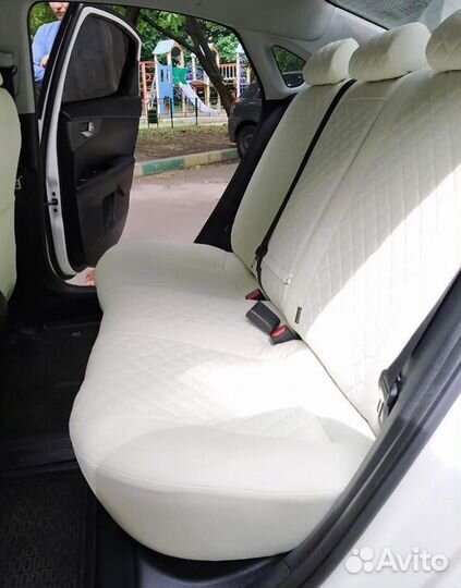 Чехлы экокожа Ромб KIA Sportage 3 от Автопилот