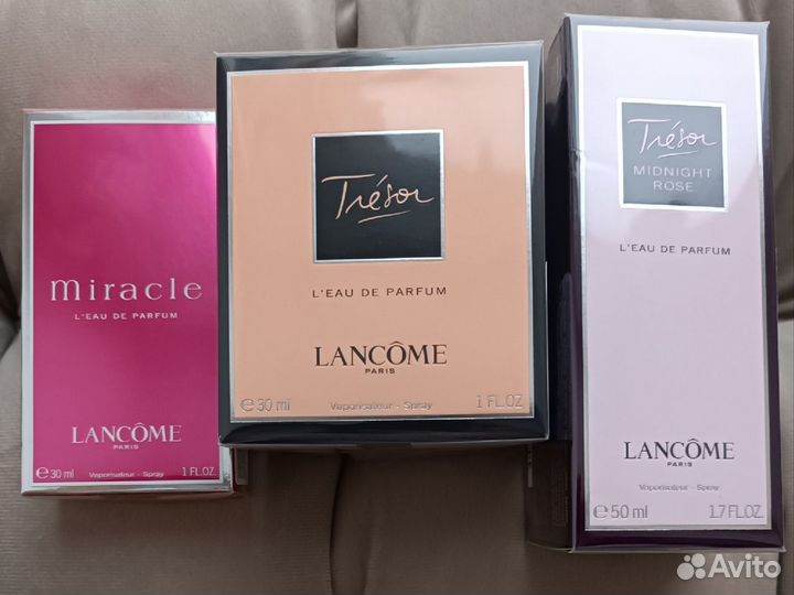 Lancome miracle tresor parfum оригинал новые