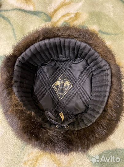 Мужская шапка норковая,58 размер