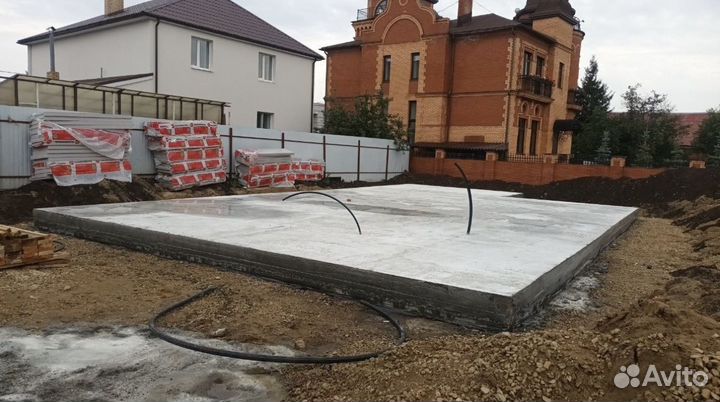 Фундамент отмостка бетонные работы