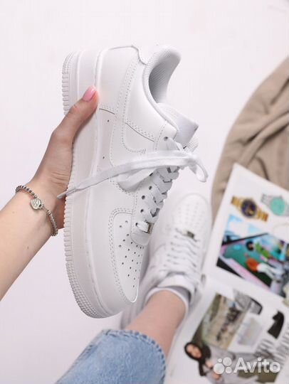 Кроссовки Nike air force 1 белые