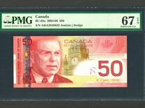 Канада 50 долларов 2004-06 PMG 67 Superb Gem UNC