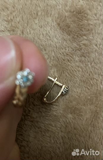 Золотые серьги детские