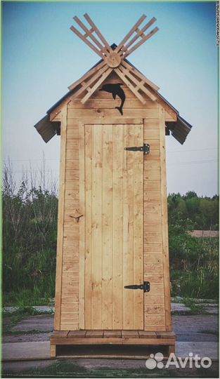 Дачный туалет с кошкой PRO