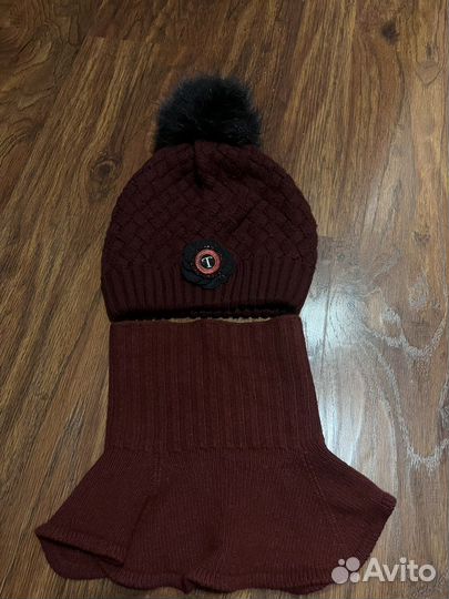 Шапка для девочки tavitta с манишкой