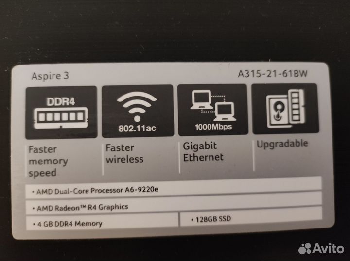 Ноутбук acer aspire 3