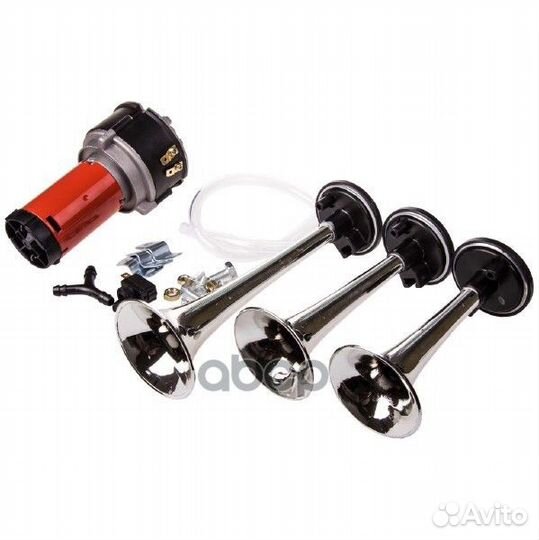 Сигнал звуковой 12V воздушный 3-ех рожковый SKY