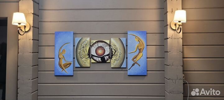 Картина маслом на холсте большая абстракция