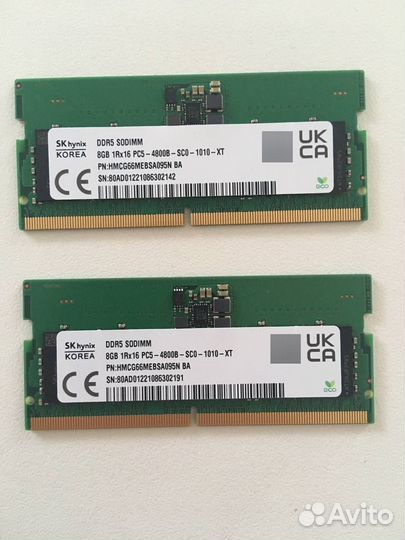 SK-Hynix 8GB DDR5 4800MHz sodimm PC5-4800B