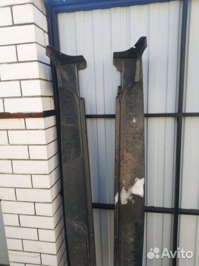 Пороги на hyundai santa fe 2