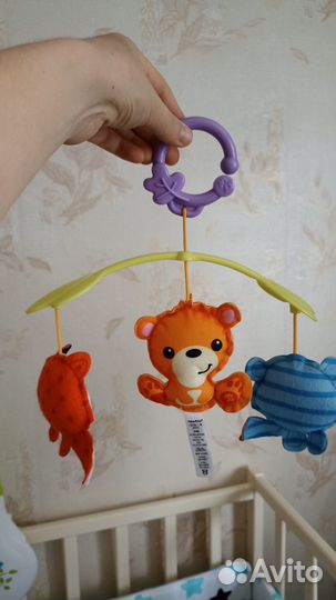Мобиль музыкальный 3в1 для детской кроватки