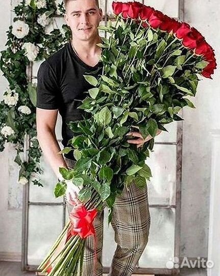 Высокие розы Гигантские розы Доставка цветов