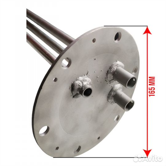 Фланец под сухие тэны 165 мм 6 болтов для Electrol