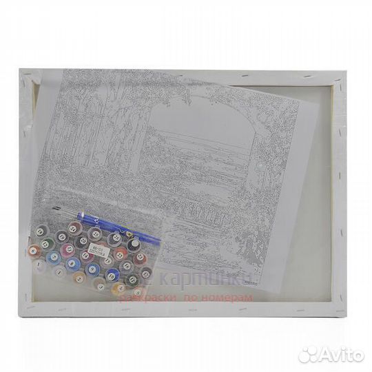 Картина по номерам 40x50 Букет розовых пионов на ф