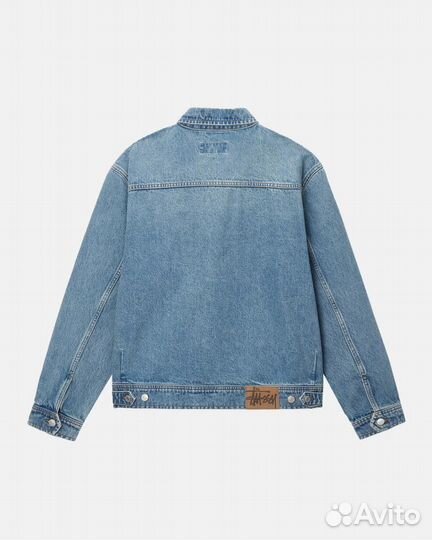 Куртка Stussy Zip Work Denim Washed Blue