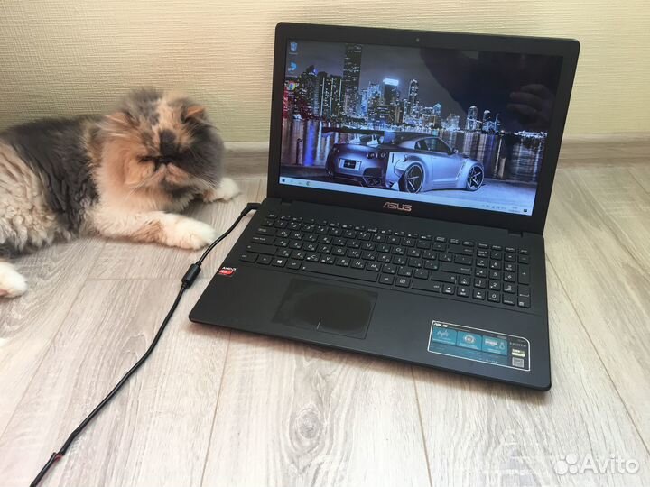 Ноутбук Asus 4 ядра/ 6 Гб/ SSD120+HDD320гб/HD 8330