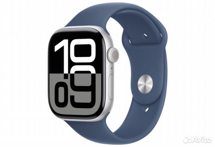 Часы apple watch 10 42 mm Silver Al Denim SB S/M