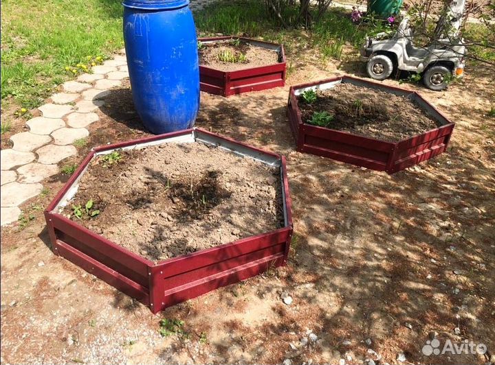 Грядка темно-зеленая 1м х 5м х 22см