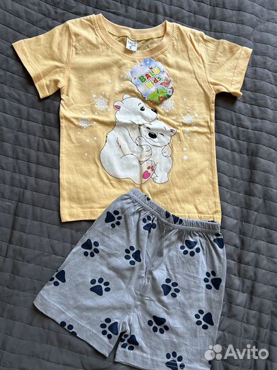 Летний костюм для девочки 98