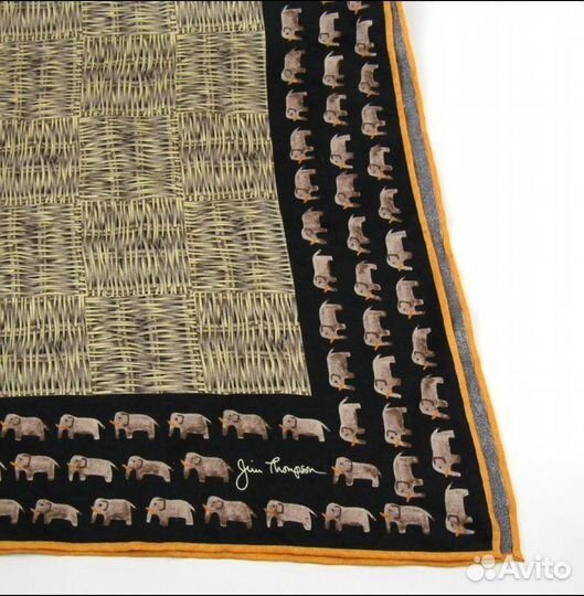 Шелковый платок со слоном Jim Thompson оригинал