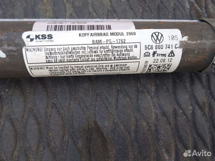 Подушка безопасности боковая левая Vw Jetta 6