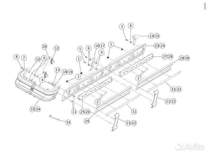 Стоп-сигнал в рейл. бок. кофр. '09-'13 T 68682-09