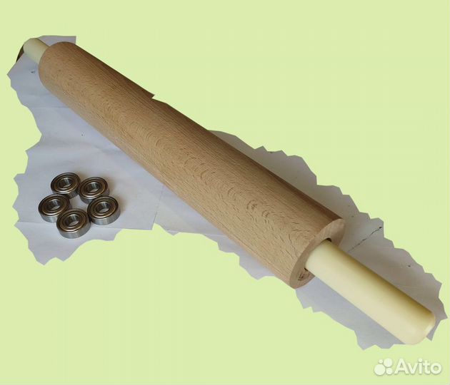 Деревянная скалка, для теста ручной работы 30-7.7