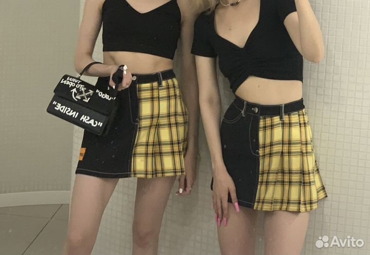 Джинсовая юбка bershka