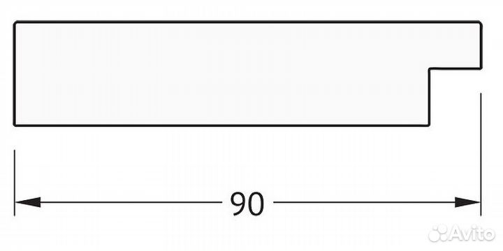 Зеркало Evoform Definite 140х80 BY 3312 в багетно