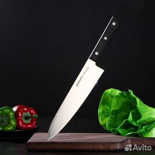 Нож кухонный Samura harakiri, шеф, лезвие 20,8 см