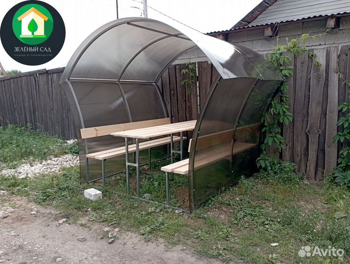 Беседка из поликарбоната. Цвет на выбор