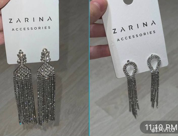 Серьги новые zarina