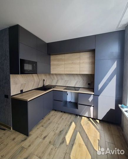 Кухонный гарнитур без ручек в рассрочку