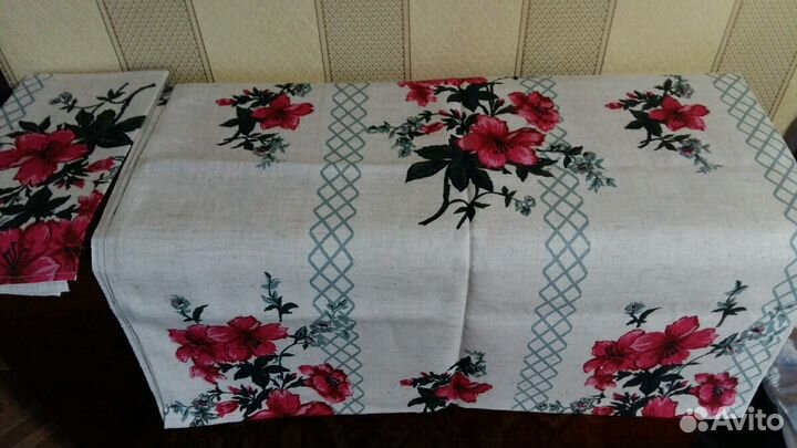 Скатерть льняная из СССР. Новая