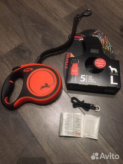 Поводок-рулетка Flexi Xtreme Tape L, 65 кг