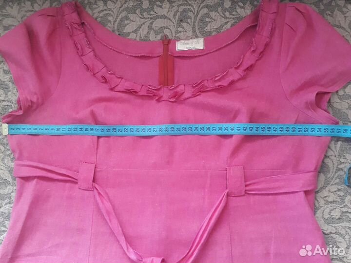 Платье,лён 52-54р-р