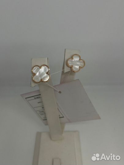 Серьги,Золото,585,эмаль